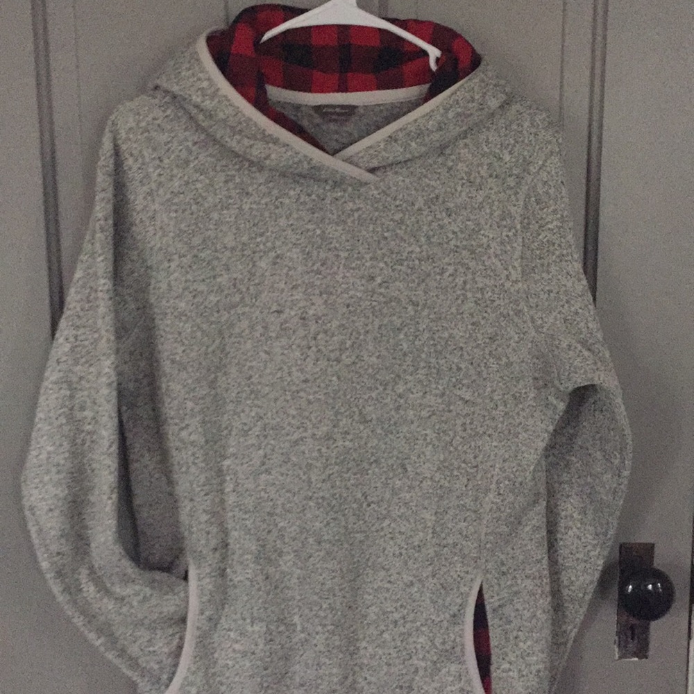 Eddie Bauer Hooded-Sweater r/b plaid